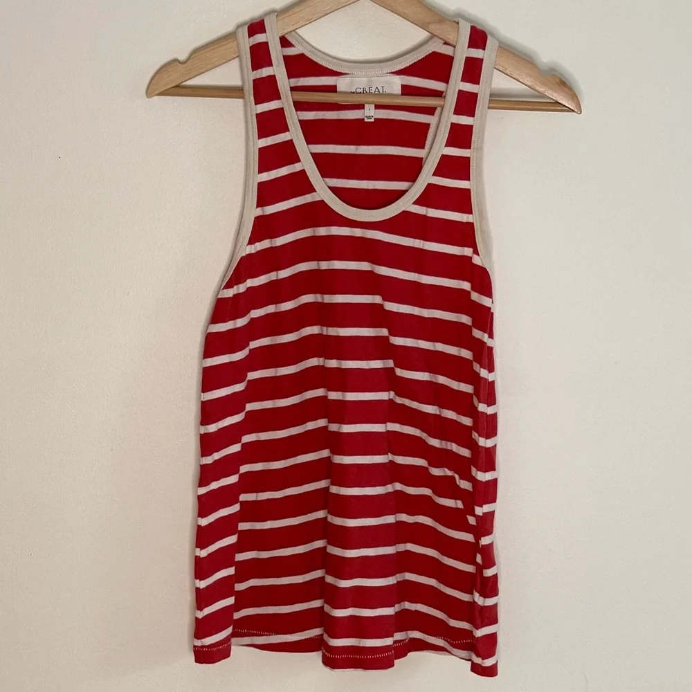 THE GREAT. Striped Racer Back Tank - Picture 2 of 7